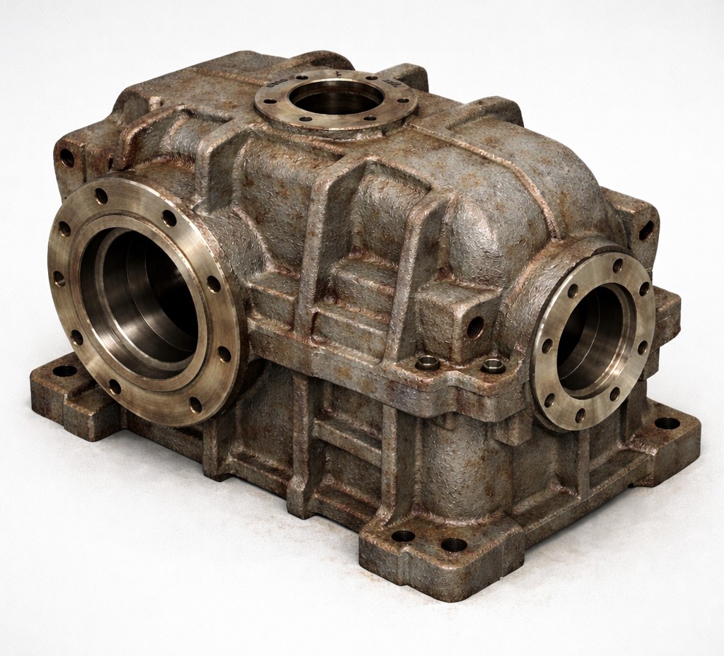 Getreibe Grauguss alt freigestellt